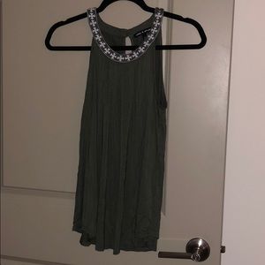 Green tank top, comfy, barely worn!!